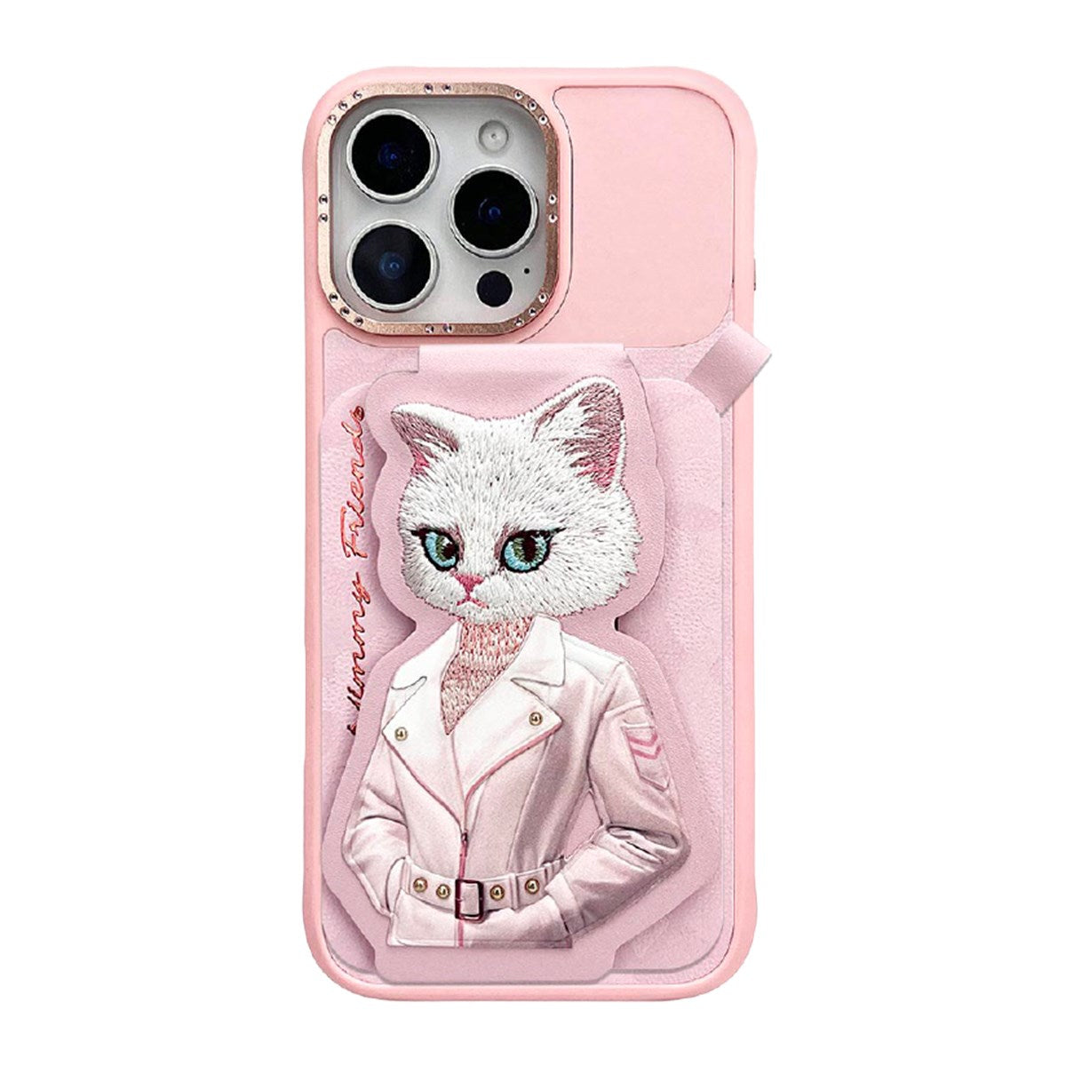 NIMMY · MagSafe-Compatible Pembe Cat Design Card Holder Case - N-CXMC-KTHZ for iPhone 16 Pro Max · 1