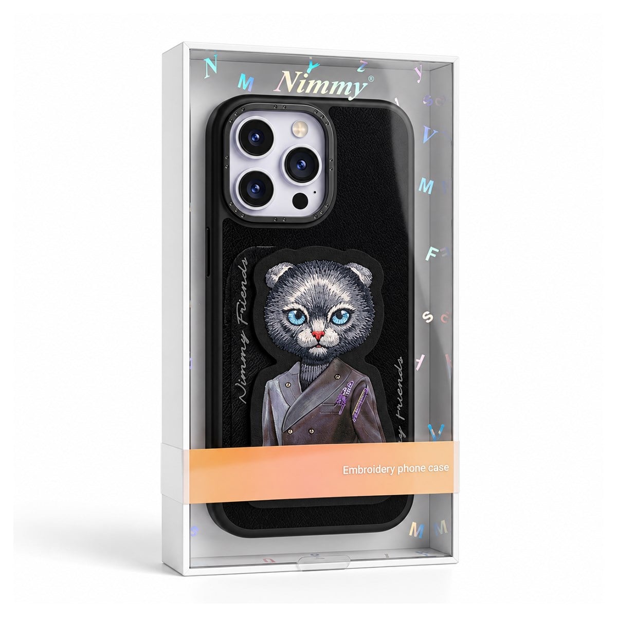 NIMMY · MagSafe-Compatible Siyah Cat Design Card Holder Case - N-CXMC-KTHZ for iPhone 16 Pro Max · 3