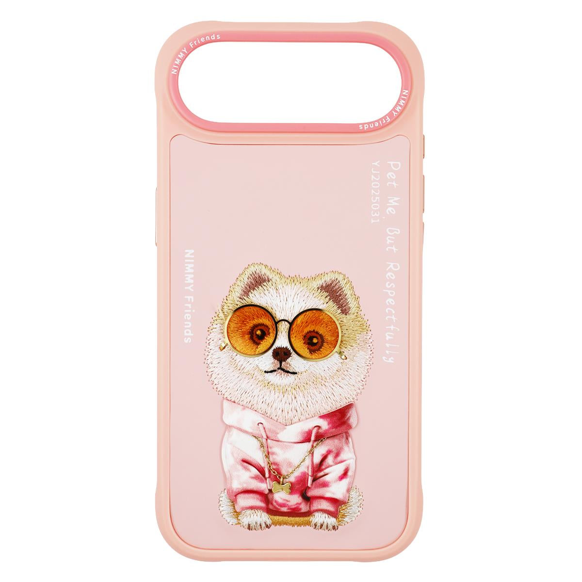 NIMMY · Embroidered Zincir and Glasses Detail Pomeranian Dog Design Case for iPhone 17 Air · 1