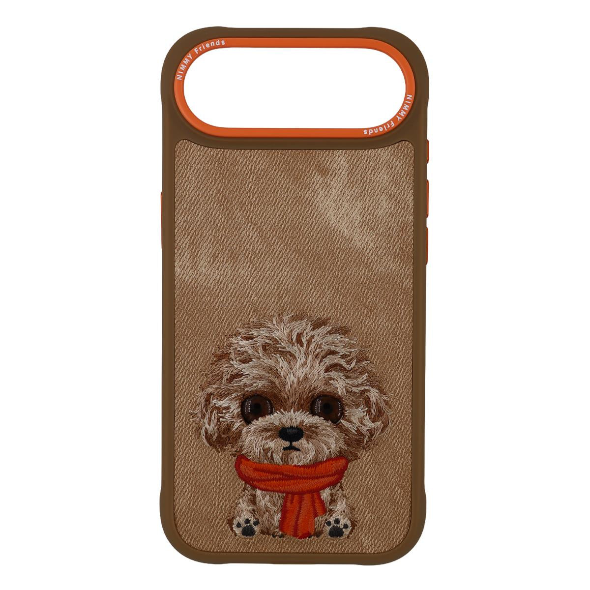 NIMMY · Metal Frame 3D Embroidery Big Eyes Poodle Dog Design Case 2.0 for iPhone 17 Air · 1