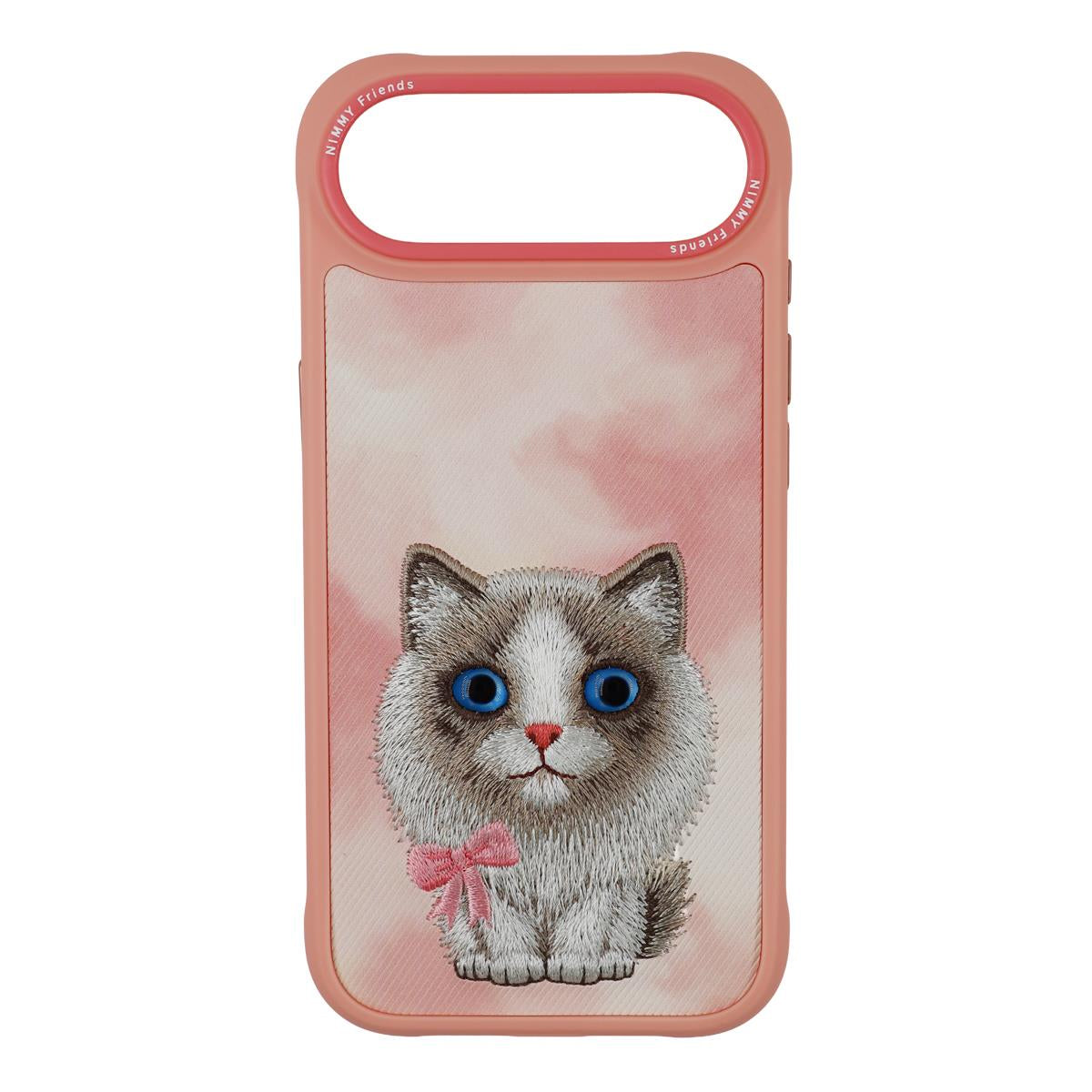 NIMMY · Metal Frame 3D Embroidery Big Eyes Ragdoll Cat Design Case 2.0 for iPhone 17 Air · 1