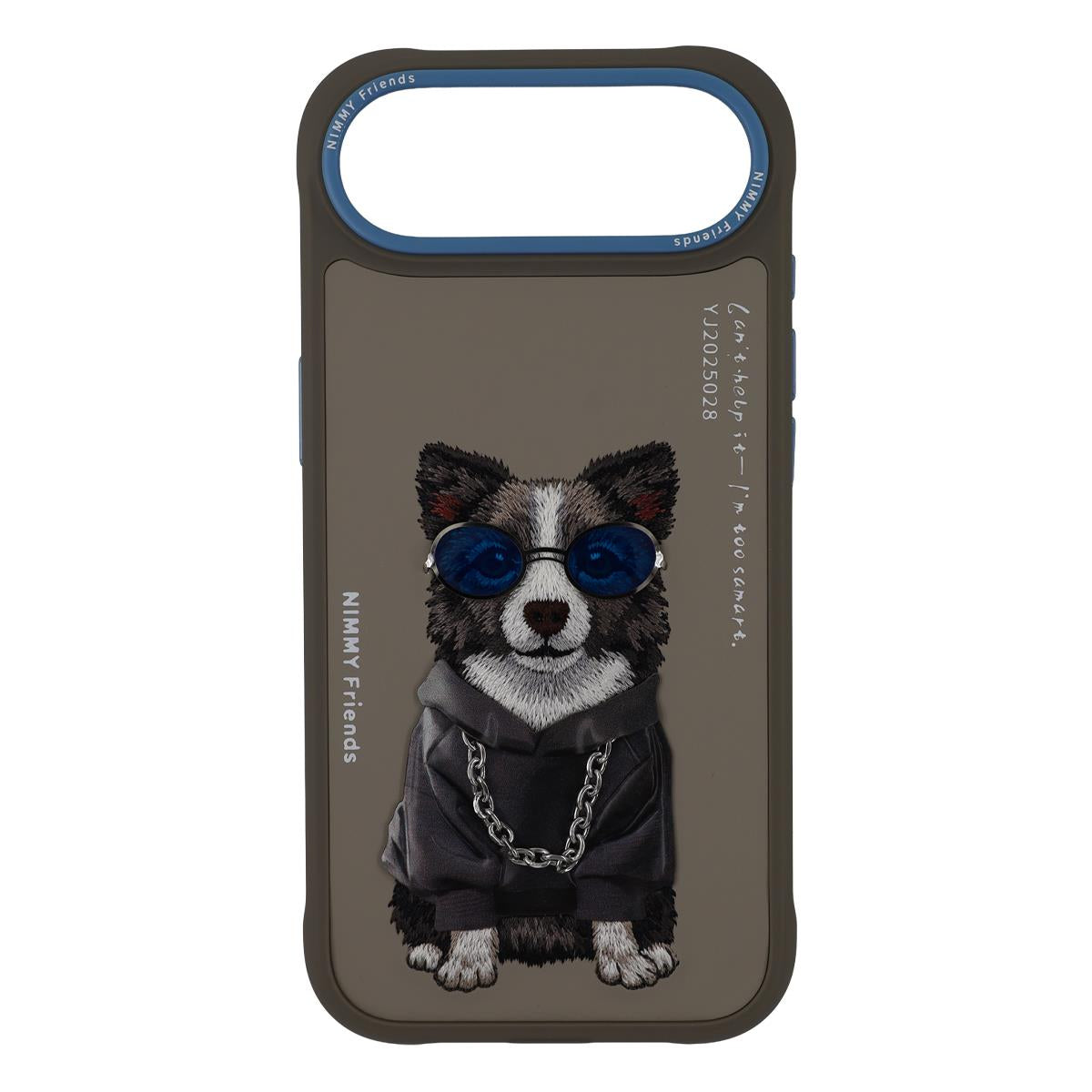 NIMMY · Embroidery İşleme Zincir and Gözlük Detay Border Collie Dog Design Case for iPhone 17 Air · 1