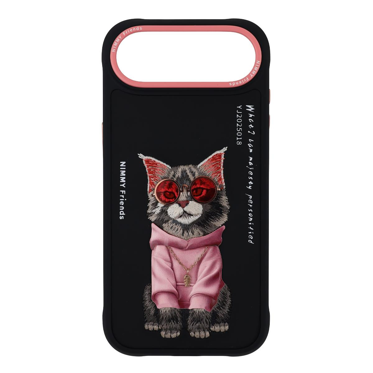 NIMMY · Embroidered Zincir and Glasses Detail Maine Coon Cat Design Case for iPhone 17 Air · 1