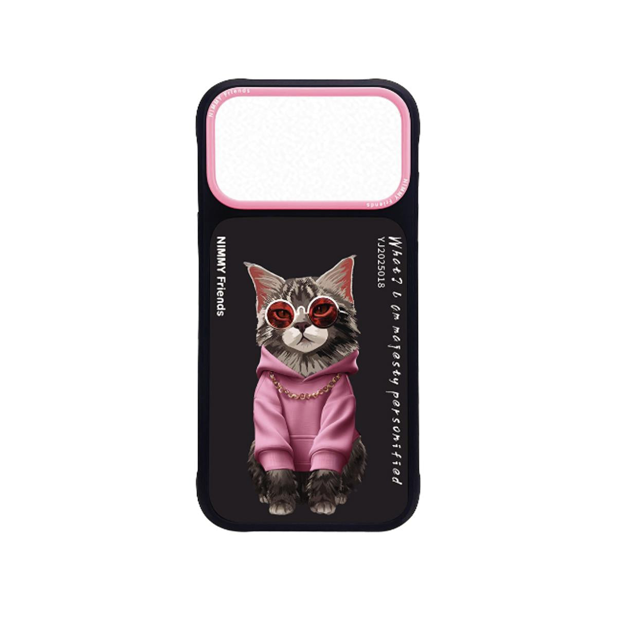 NIMMY · 3D Embroidered Zincir and Glasses Detail Maine Coon Cat Design Case for iPhone 17 Pro Max / iPhone 18 Pro Max · 1