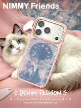 NIMMY MagSafe-Compatible Denim Metal Buttons Nimmy Case for iPhone 17 Pro Max / iPhone 18 Pro Max · 1