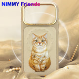NİMMY MagSafe-Compatible Pearl Necklace 3D Cat Embroidered N-XYSS Phone Case for iPhone 17 Pro Max · 5