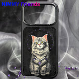 NİMMY MagSafe-Compatible Pearl Necklace 3D Cat Embroidered N-XYSS Phone Case for iPhone 17 Pro Max · 5