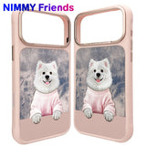 NİMMY MagSafe-Compatible 3D Dog Embroidered N-YSMC Phone Case for iPhone 17 Pro Max · 3