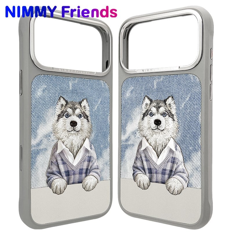 NİMMY MagSafe-Compatible 3D Dog Embroidered N-YSMC Phone Case for iPhone 17 Pro Max · 3