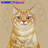 NİMMY MagSafe-Compatible Pearl Necklace 3D Cat Embroidered N-XYSS Phone Case for iPhone 17 Pro Max · 3