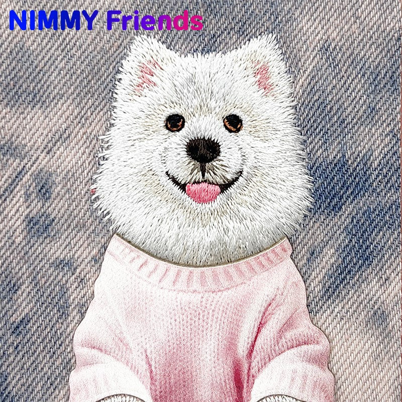 NİMMY MagSafe-Compatible 3D Dog Embroidered N-YSMC Phone Case for iPhone 17 Pro Max · 2