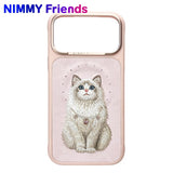 NİMMY MagSafe-Compatible Pearl Necklace 3D Cat Embroidered N-XYSS Phone Case for iPhone 17 Pro Max · 1