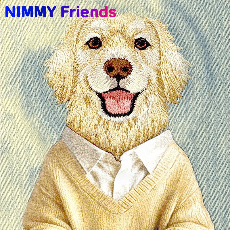 NİMMY MagSafe-Compatible 3D Dog Embroidered N-YSMC Phone Case for iPhone 17 Pro Max · 2