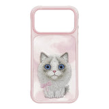 NIMMY · Metal Frame 3D Embroidery Big Eyes Ragdoll Cat Design Case 2.0 for iPhone 17 Pro / iPhone 18 Pro · 1