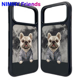 NİMMY MagSafe-Compatible 3D Dog Embroidered N-YSMC Phone Case for iPhone 17 Pro · 3