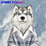 NİMMY MagSafe-Compatible 3D Dog Embroidered N-YSMC Phone Case for iPhone 17 Pro · 2