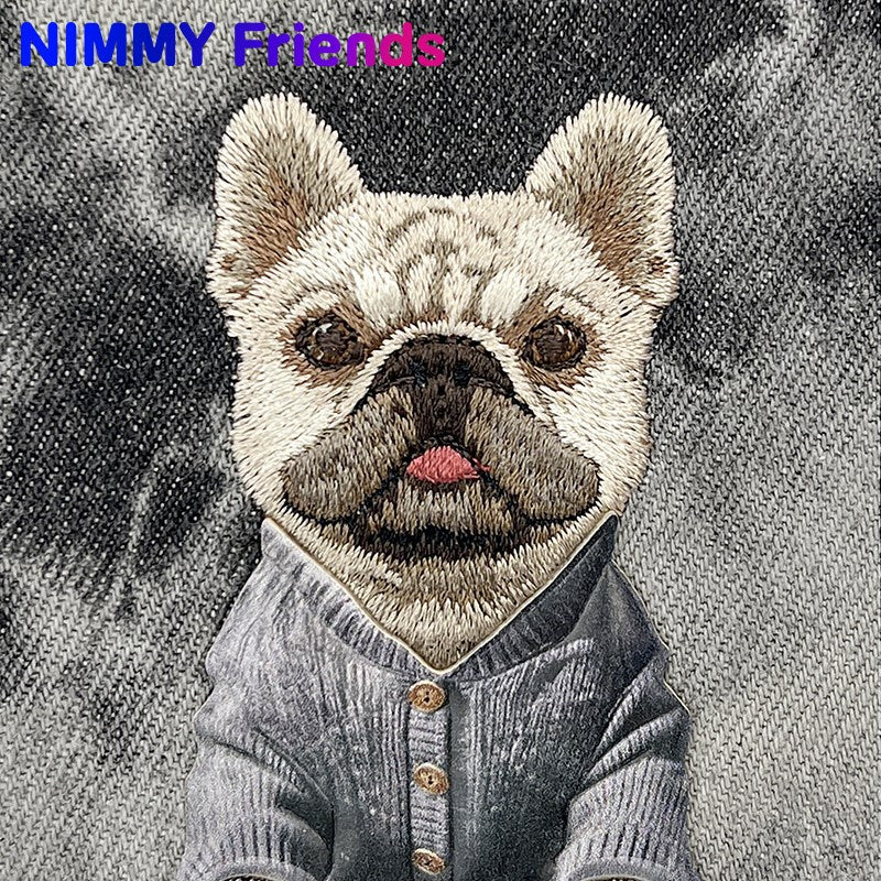 NİMMY MagSafe-Compatible 3D Dog Embroidered N-YSMC Phone Case for iPhone 17 Pro · 2