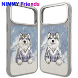 NİMMY MagSafe-Compatible 3D Dog Embroidered N-YSMC Phone Case for iPhone 17 Pro · 3