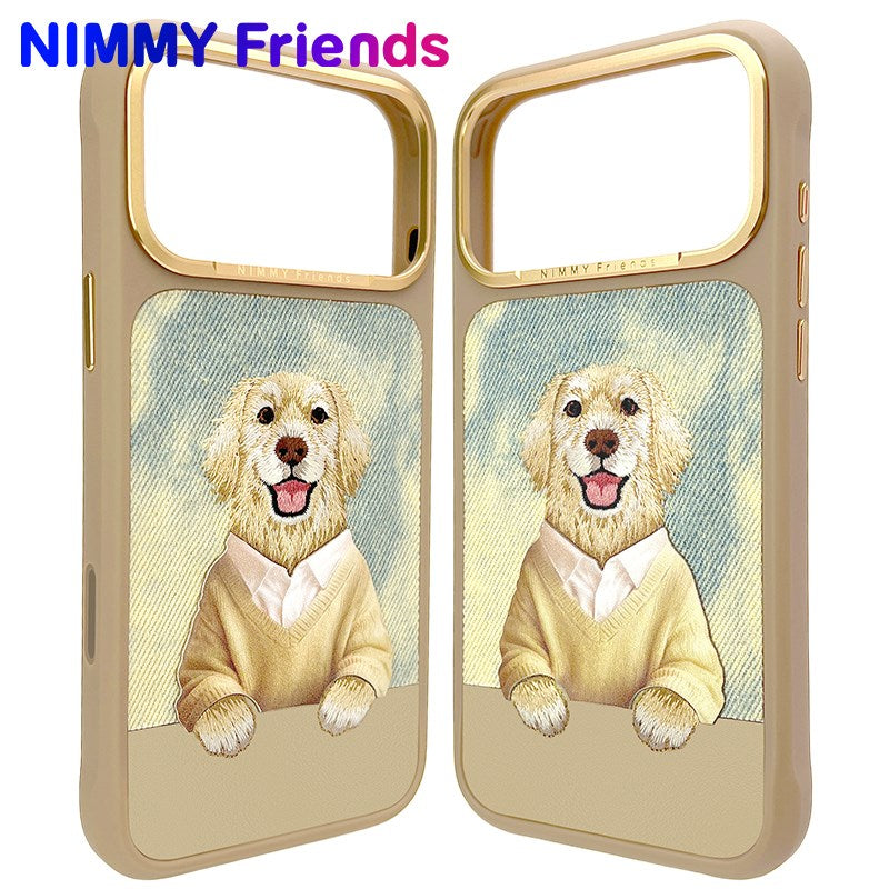 NİMMY MagSafe-Compatible 3D Dog Embroidered N-YSMC Phone Case for iPhone 17 Pro · 3