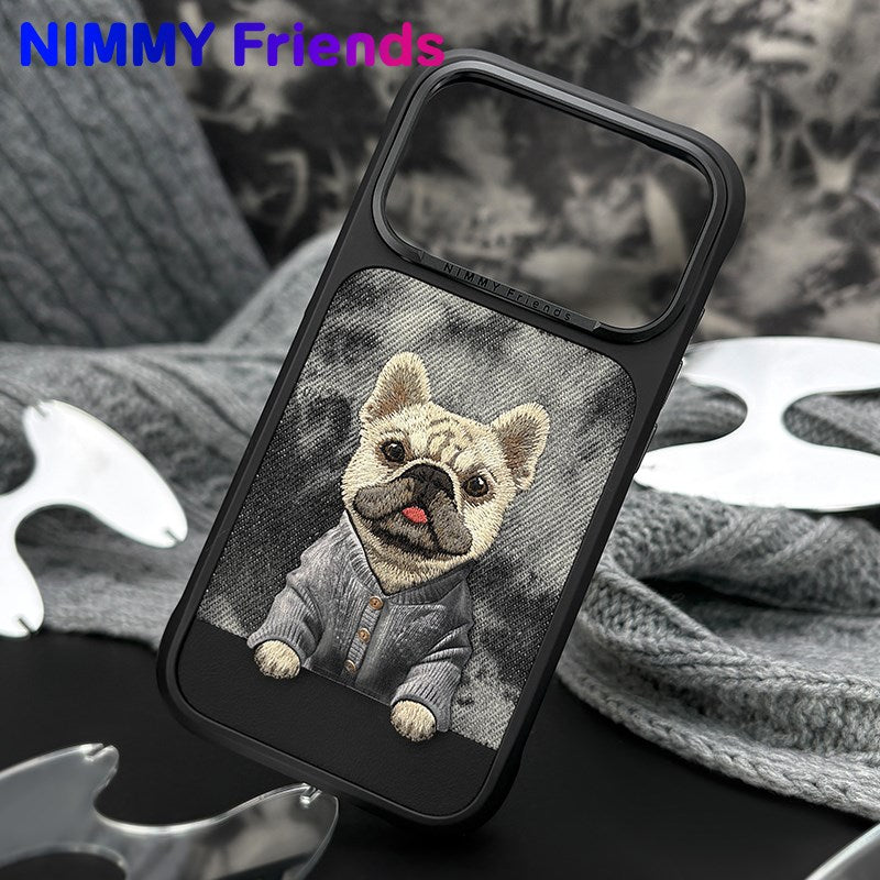 NİMMY MagSafe-Compatible 3D Dog Embroidered N-YSMC Phone Case for iPhone 17 Pro · 5