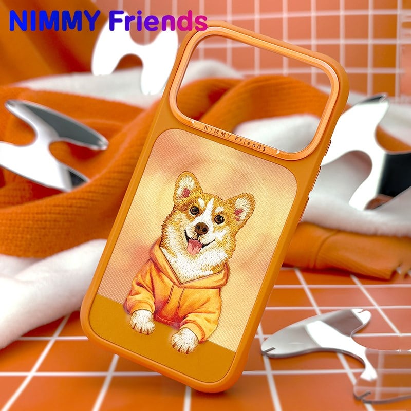 NİMMY MagSafe-Compatible 3D Dog Embroidered N-YSMC Phone Case for iPhone 17 Pro · 5