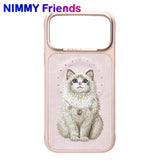 NİMMY MagSafe-Compatible Pearl Necklace 3D Cat Embroidered N-XYSS Phone Case for iPhone 17 Pro · 1