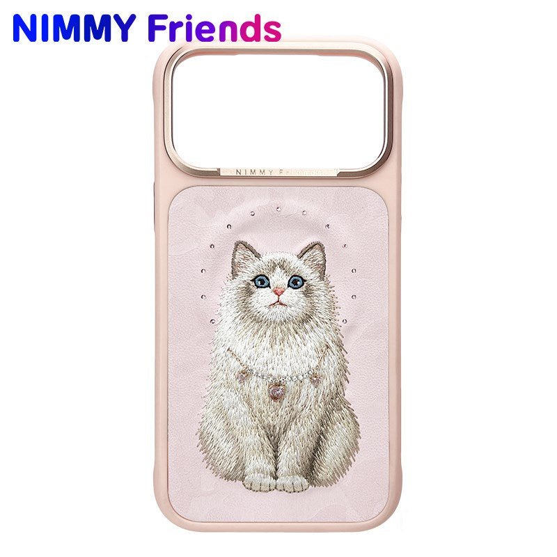 NİMMY MagSafe-Compatible Pearl Necklace 3D Cat Embroidered N-XYSS Phone Case for iPhone 17 Pro · 1