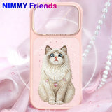 NİMMY MagSafe-Compatible Pearl Necklace 3D Cat Embroidered N-XYSS Phone Case for iPhone 17 Pro · 5