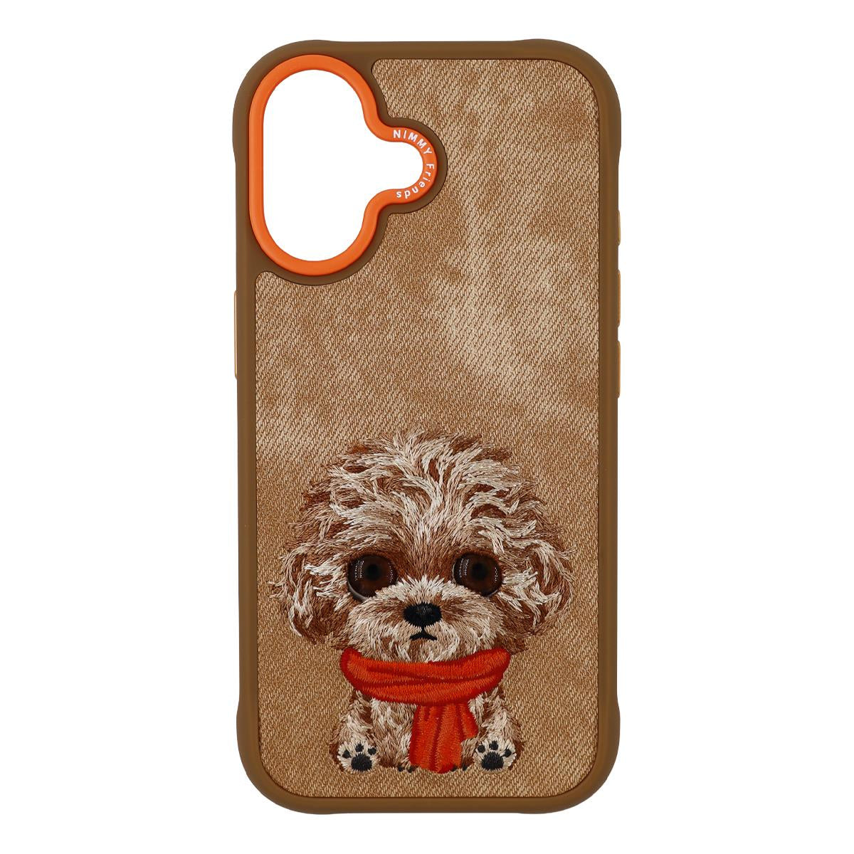 NIMMY · Metal Frame 3D Embroidered Takip Eden Gözlü Poodle Patterned Case 2.0 for iPhone 17 · 1