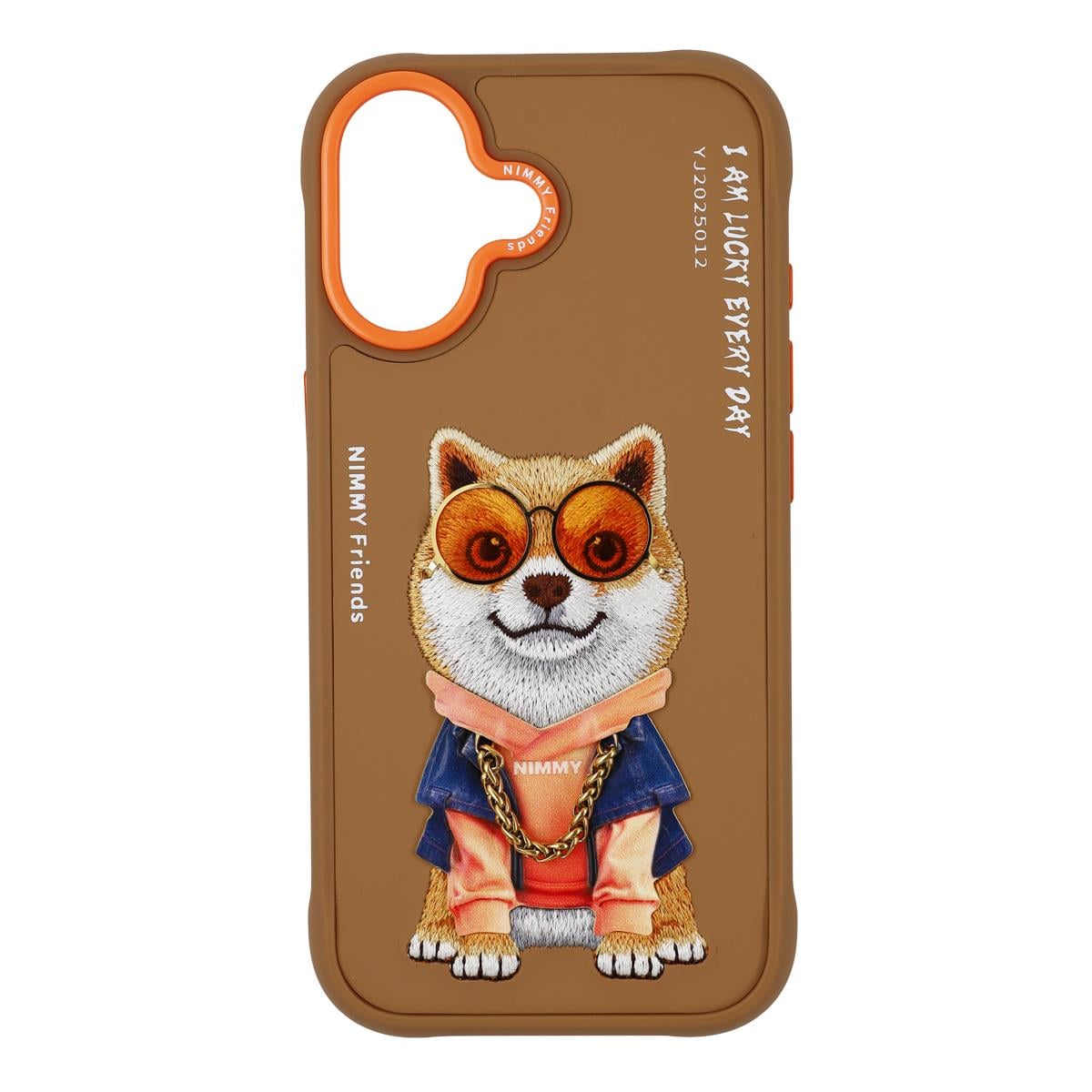 NIMMY · 3D Embroidered Zincir and Glasses Detail Shiba Inu Dog Design Case for iPhone 17 · 1