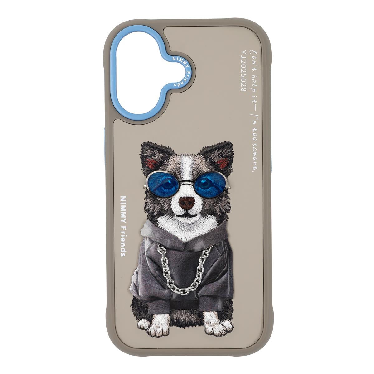 NIMMY · Embroidered Zincir and Glasses Detail Border Collie Dog Design Case for iPhone 17 · 1