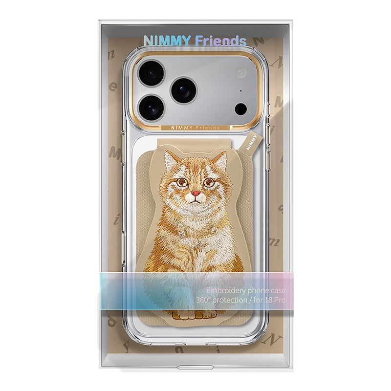 NIMMY · Interchangeable Magnetic 3D Embroidered Necklace Stand and Card Holder Nimmy Phone Case for iPhone 18 Pro Max · 6