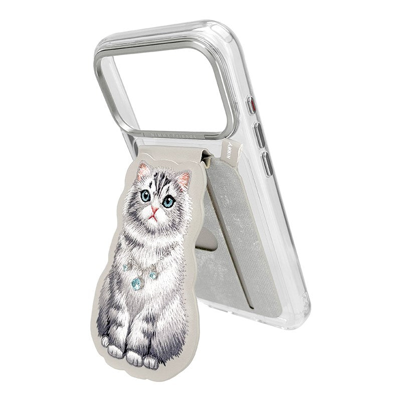 NIMMY · Interchangeable Magnetic 3D Embroidered Necklace Stand and Card Holder Nimmy Phone Case for iPhone 18 Pro Max · 4