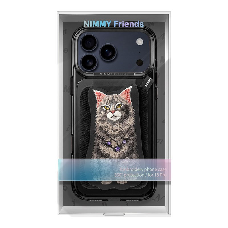 NIMMY · Interchangeable Magnetic 3D Embroidered Necklace Stand and Card Holder Nimmy Phone Case for iPhone 18 Pro Max · 6