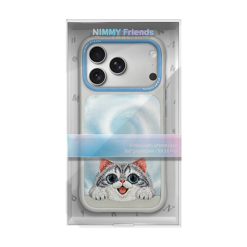 NIMMY Embroidered Cat Design Nimmy Phone Case for iPhone 18 Pro Max · 7