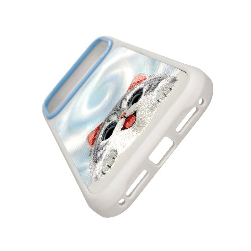 NIMMY Embroidered Cat Design Nimmy Phone Case for iPhone 18 Pro Max · 3