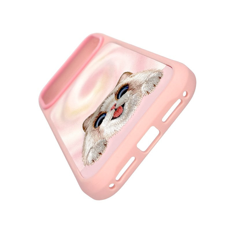 NIMMY Embroidered Cat Design Nimmy Phone Case for iPhone 18 Pro Max · 3