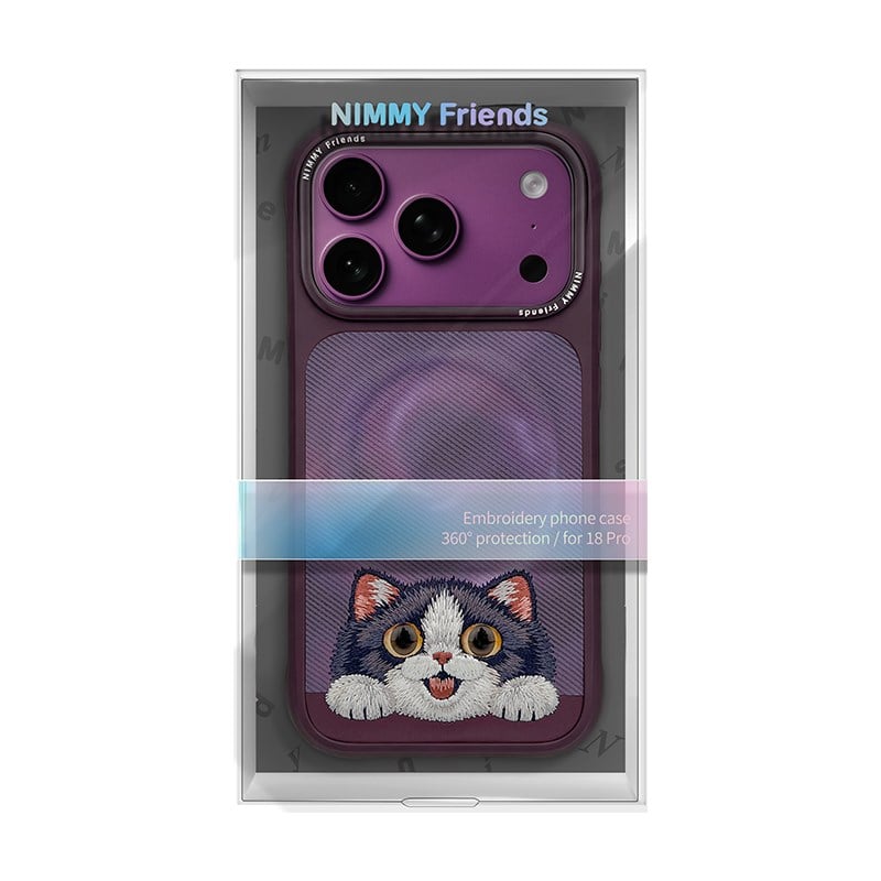 NIMMY Embroidered Cat Design Nimmy Phone Case for iPhone 18 Pro Max · 7