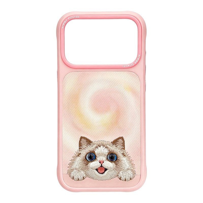 NIMMY Embroidered Cat Design Nimmy Phone Case for iPhone 18 Pro Max · 1