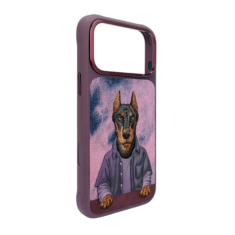 NIMMY Gerçek Doberman Embroidered Nimmy Phone Case N-YSMC for iPhone 18 Pro Max · 7