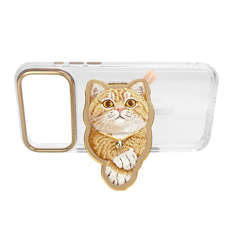 NIMMY MagSafe-Compatible · Interchangeable Magnetic 3D Eye Detail Kedi Detaylı Stand Nimmy Phone Case for iPhone 18 Pro Max · 2