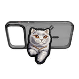 NIMMY MagSafe-Compatible · Interchangeable Magnetic 3D Eye Detail Kedi Detaylı Stand Nimmy Phone Case for iPhone 18 Pro Max · 2