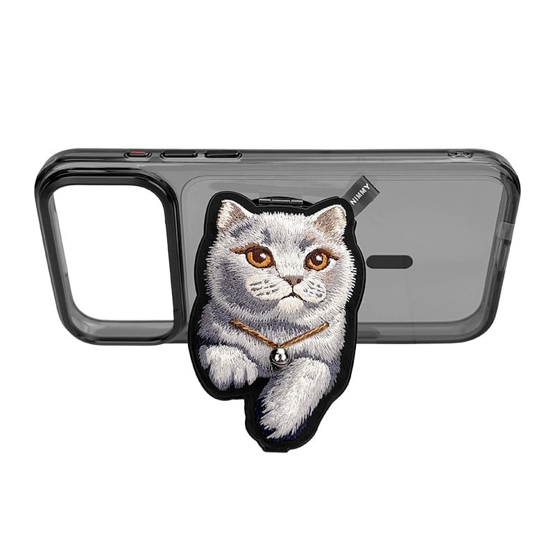 NIMMY MagSafe-Compatible · Interchangeable Magnetic 3D Eye Detail Kedi Detaylı Stand Nimmy Phone Case for iPhone 18 Pro Max · 2
