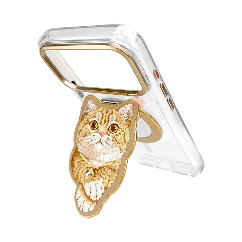 NIMMY MagSafe-Compatible · Interchangeable Magnetic 3D Eye Detail Kedi Detaylı Stand Nimmy Phone Case for iPhone 18 Pro Max · 4