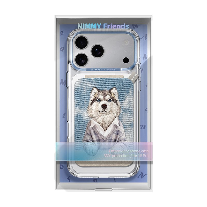 NIMMY Nimmy MagSafe · Interchangeable Magnetic 3D Embroidered Card Holder and Stand Phone Case for iPhone 18 Pro Max · 6
