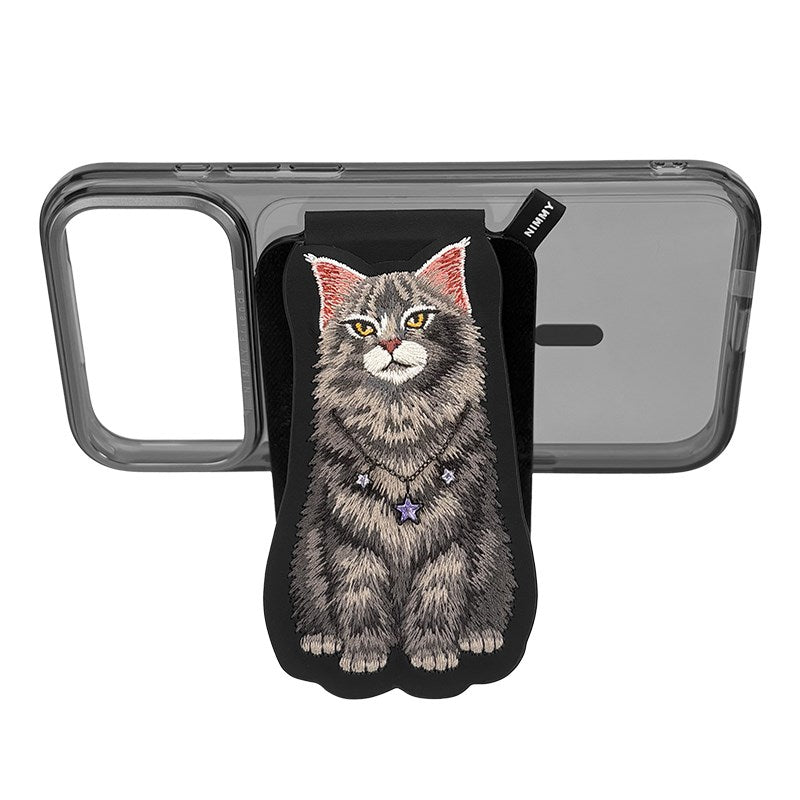 NIMMY · Interchangeable Magnetic 3D Embroidered Necklace Stand and Card Holder Nimmy Phone Case for iPhone 18 Pro · 3