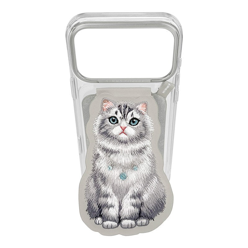 NIMMY · Interchangeable Magnetic 3D Embroidered Necklace Stand and Card Holder Nimmy Phone Case for iPhone 18 Pro · 2