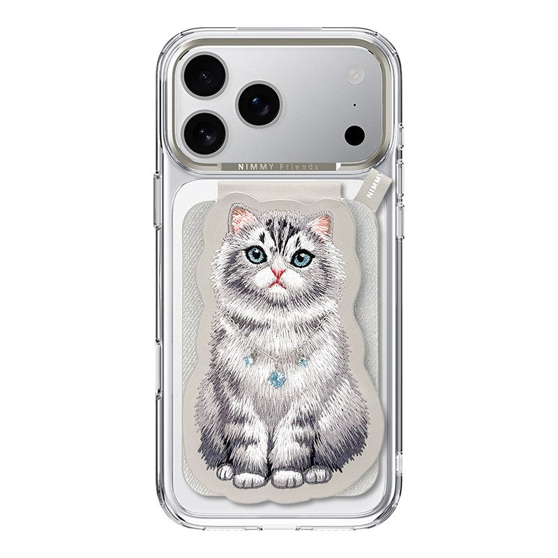 NIMMY · Interchangeable Magnetic 3D Embroidered Necklace Stand and Card Holder Nimmy Phone Case for iPhone 18 Pro · 1