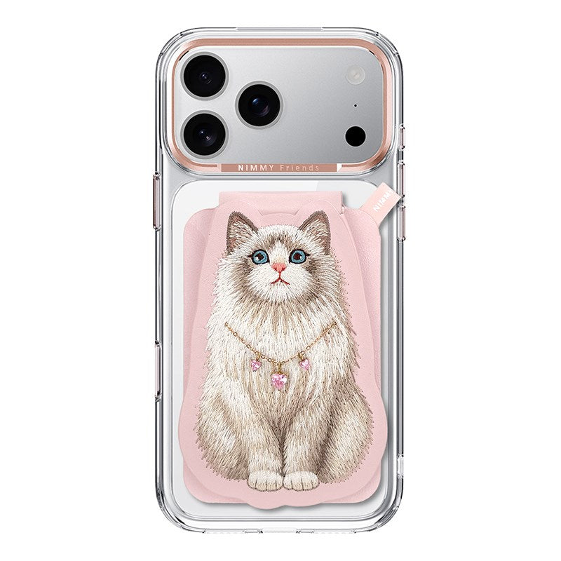 NIMMY · Interchangeable Magnetic 3D Embroidered Necklace Stand and Card Holder Nimmy Phone Case for iPhone 18 Pro · 1