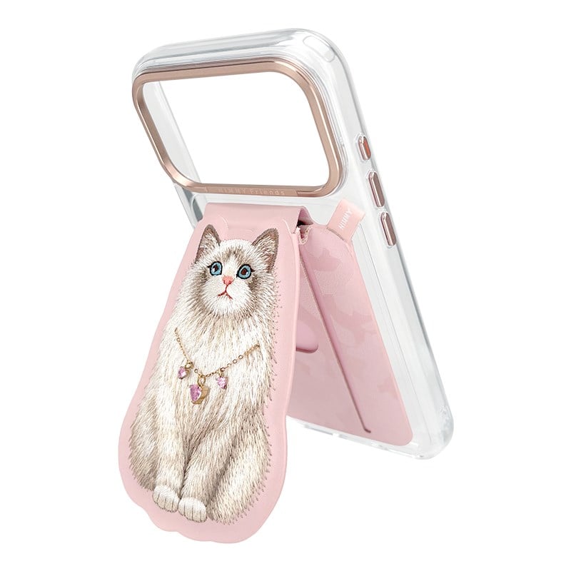 NIMMY · Interchangeable Magnetic 3D Embroidered Necklace Stand and Card Holder Nimmy Phone Case for iPhone 18 Pro · 4